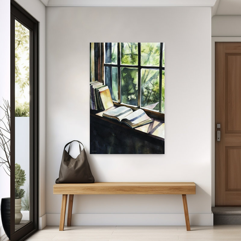 Art mural abstrait rétro "chapiteau au soleil", H 60 po x l 40 po