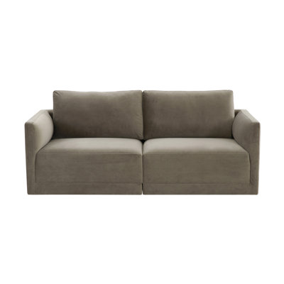 Deirdre 74'' Velvet Loveseat