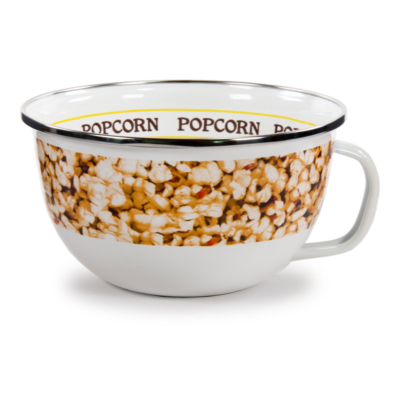 Golden Rabbit Enamelware Popcorn Set of 4 Sharing Bowls