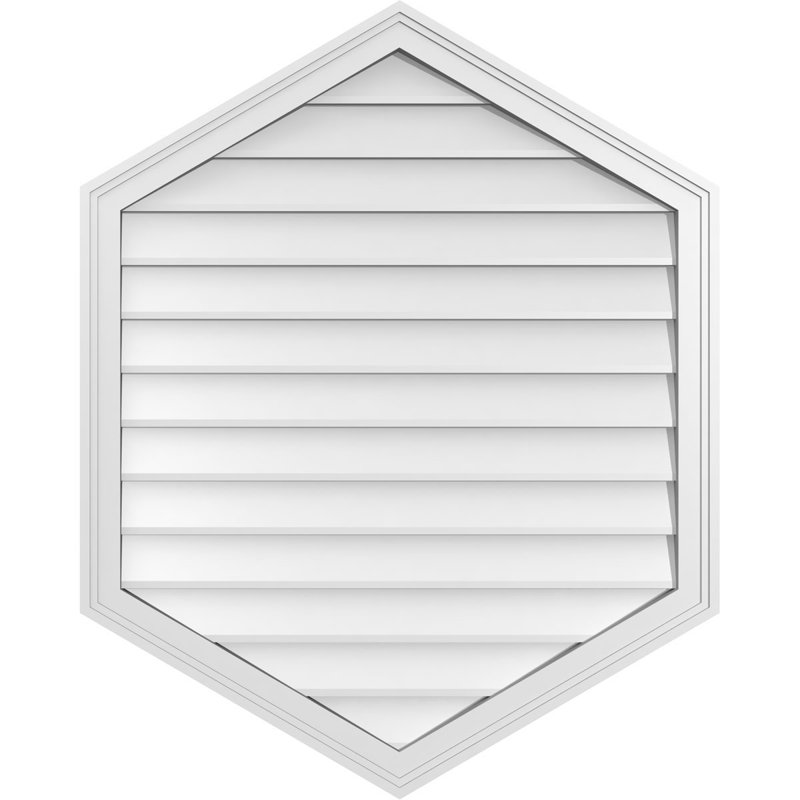 Ventilé vertical à pignon vertical 7/12 po, H 1,5 po x l 32 po x L 40 po