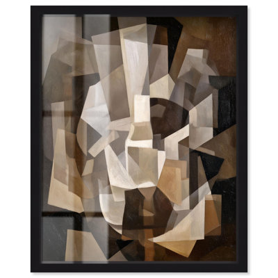 «Intersecting Planes II Shadowbox Print», art abstrait moderne par Art Remedy, cadre noir, 16 x 20