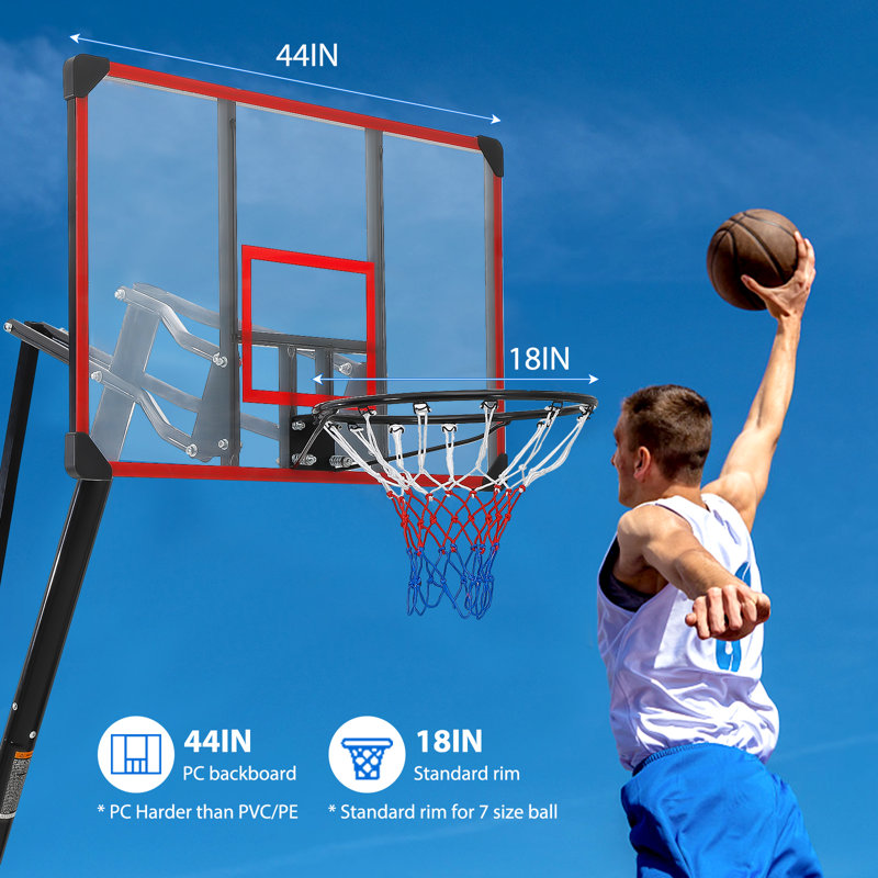 Panier de basketball portable grandeur nature
