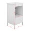 20" Bathroom Vanity With Ceramic Sink, One Drawer, And Door Storage Shelf, Wood Storage Cabinet With Adiustable Foot Pad
