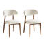 Chaise d'appoint rembourrée en bois massif-754390111