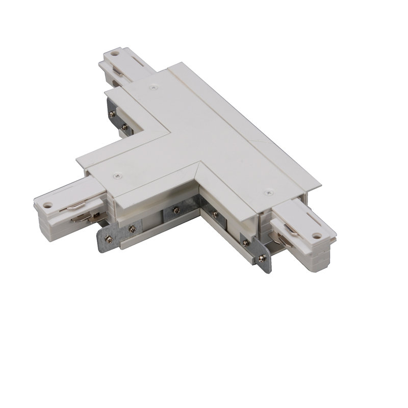 Connecteur de rail encastré t, Blanc, 7.125