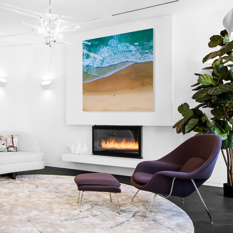 Beckoning Beach - Unframed Photograph, 56" H x 56" W x 1.5" D, Aluminum