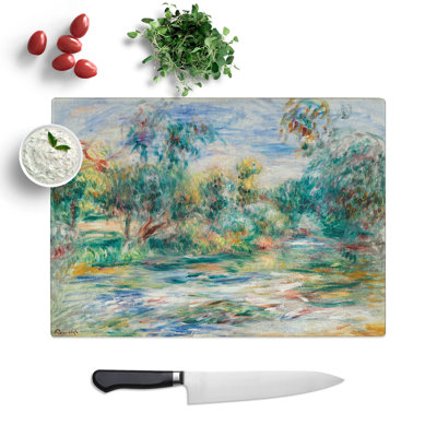Landscape Vol.1 by Pierre-Auguste Renoir Chopping Board