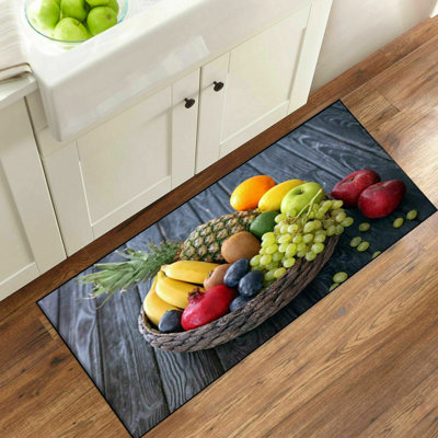 New 3D Non-Slip Kitchen Mat Door Mat Indoor Rug Banana Pineapple Pattern