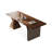 Nut-brown Rectangular Manufactured Wood desk-927282189