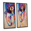 «Colorful Paint Stroke Woman Portrait III», ensemble de 2 peintures sur toiles-1745977895-1745977913