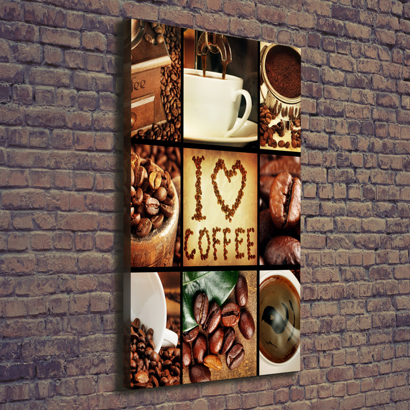 Coffee Collage - Wrapped Canvas Print