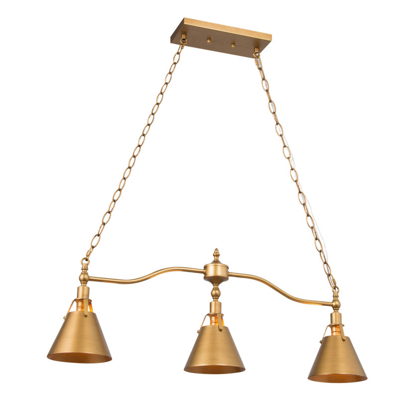 Lustre linéaire moderne à 3 lumières