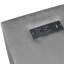 Lit plateforme double tapissier pleine grandeur avec revêtement en velours gris, tablettes de rangement, bureau, station de charge et lit gigogne simple pour un sommeil relaxant dans une maison moderne-1042866585