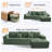111" Modular Sectional Sofa With L-Shaped Chaise, No Assembly Required-2058524980