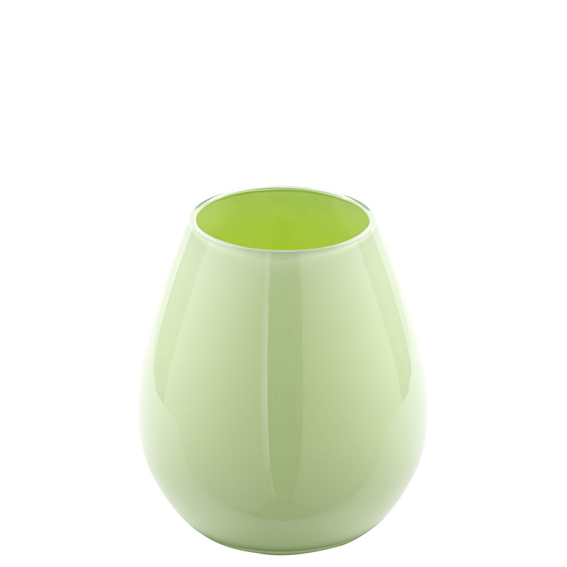 Handmade Glass Table Vase, Green