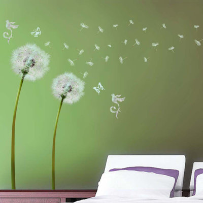Plants & Flowers Non-Wall Damaging Wall Decal
