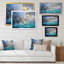 Phare au-dessus de l'horizon de la mer II - reproduction d'art sur toile-731828834-731828835