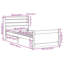 Bed Frame With Headboard Without Mattress White-1375389968