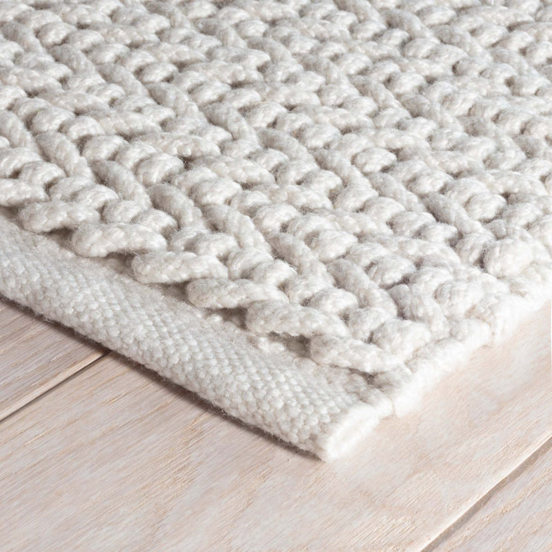 Veranda Ivory Handwoven Performance Rug, Rectangle 7'6" x 9'6"