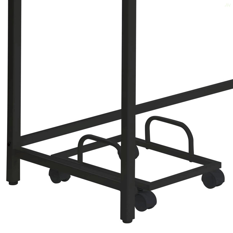 Bambina Oak & Black Finish Computer Desk, Oak/Black
