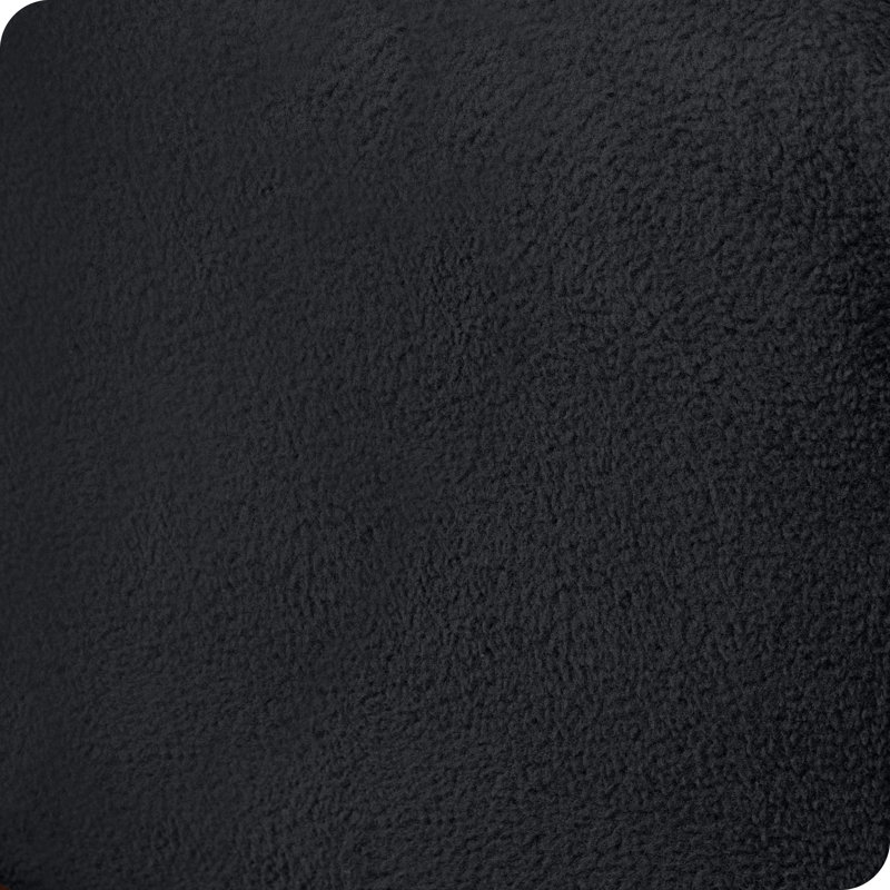 Drap-housse en micro-molleton très doux, Drap-housse de taille simple, Noir, noir, noir, noir