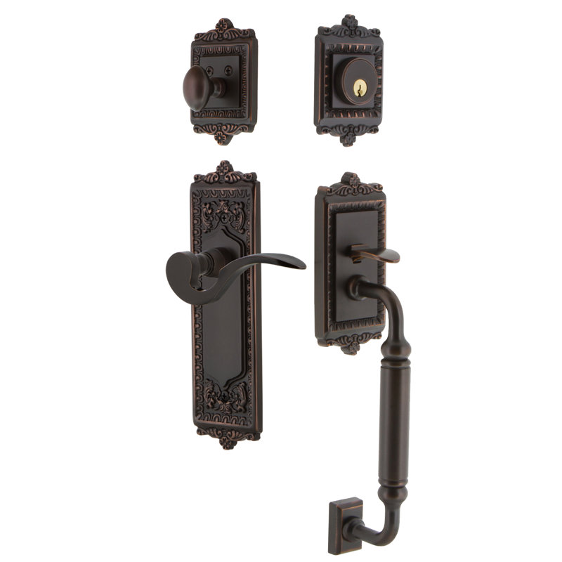 Poignée en N avec œillets et poignée de fléchettes Nostalgic Warehouse, Droite, 2-3/4", Bronze intemporel