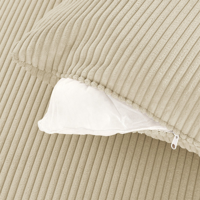 Velours côtelé beige et fonction de rangement, siège profond de 22,5 po, salon moderne, porte-gobelets et ports de chargement pour téléphone avec rangement, conception, siège, pour chambre