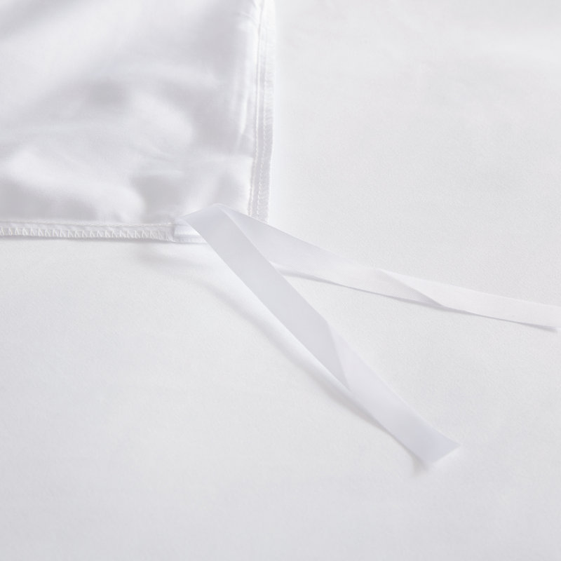 Ensemble de housse de couette en microfibre Trona, Housse de couette pour très grand lit et 2 très , Blanc