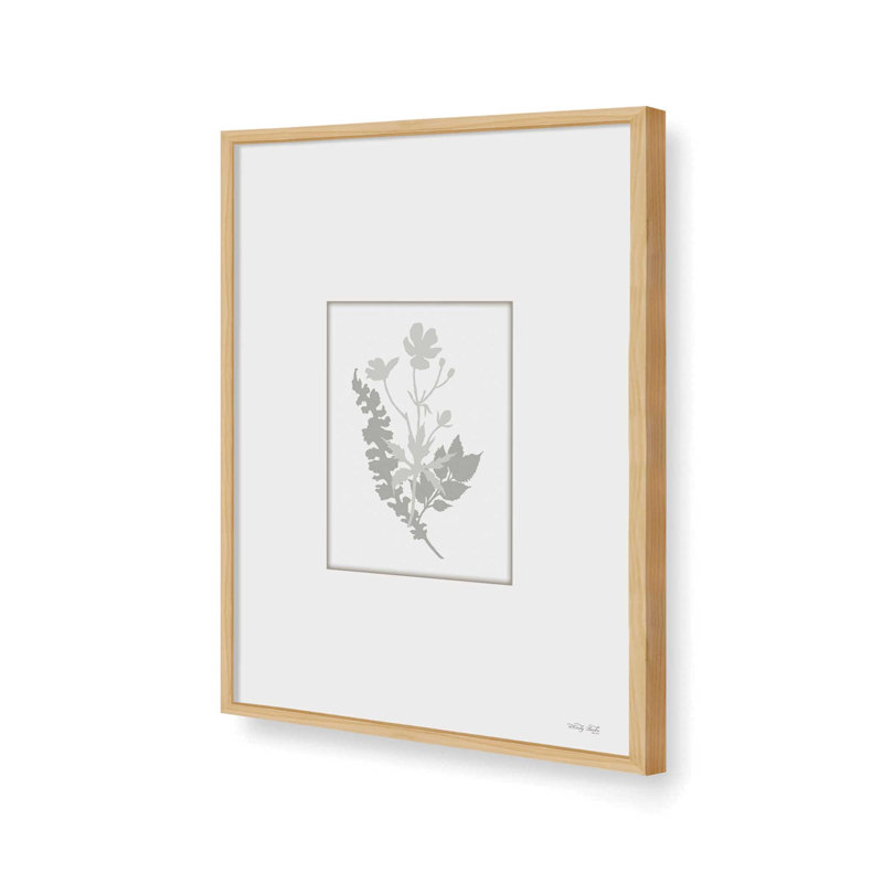 «Botanical Silhouette IV» par Cindy Jacobs, reproduction d'art, L 30 x H 40, Tanné, Impression encadrée