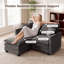 Canapé 52 po avec coussins et repose-pieds en chenille 52 po-132896304-132896306