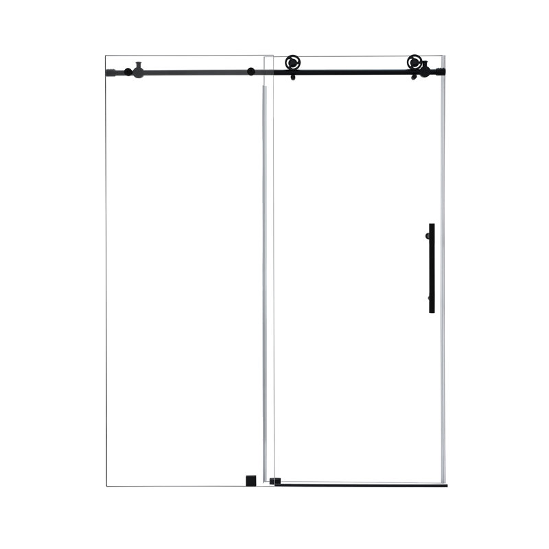 Porte de douche coulissante simple sans cadre l 56 "- H 60" x H 78 "