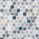 Spectrum Vibrant Hexagon Recycled Glass Mosaic Tile