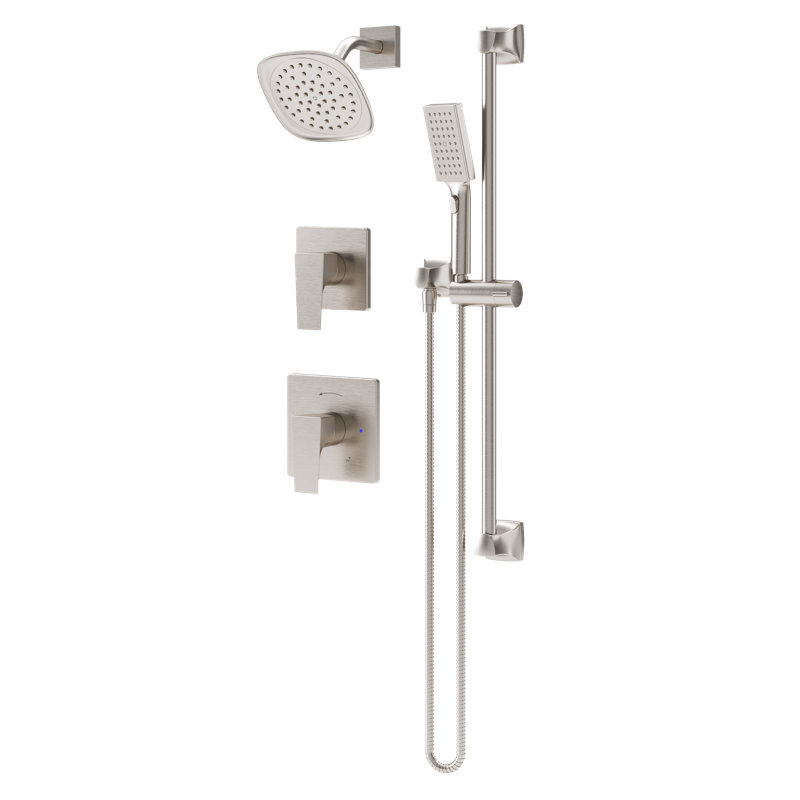 Verity HydroMersion Double Handle Shower System with Hand Spray, Satin Nickel