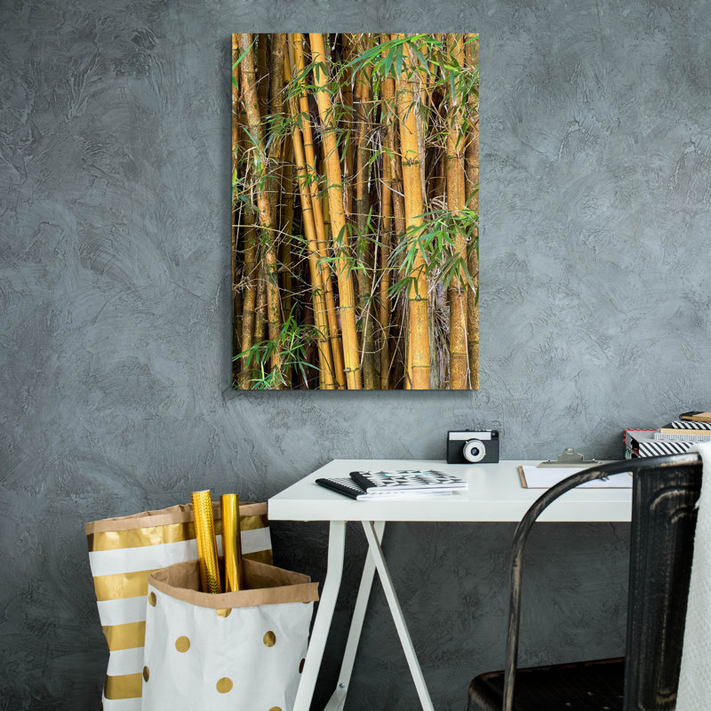 «Bamboo Forest» par Nicole Dell, art mural sur toile, H 26 po x l 18 po
