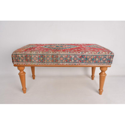 Ottoman Bench, Bohemian Bench, Upholstered Bench, Desk Bench, Turkish Rug Bench, Kilim Bench, Home Decor Bench, Handmade Bench