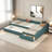 Multifunctional Upholstered Daybed With Trundle And One Drawer-627907966
