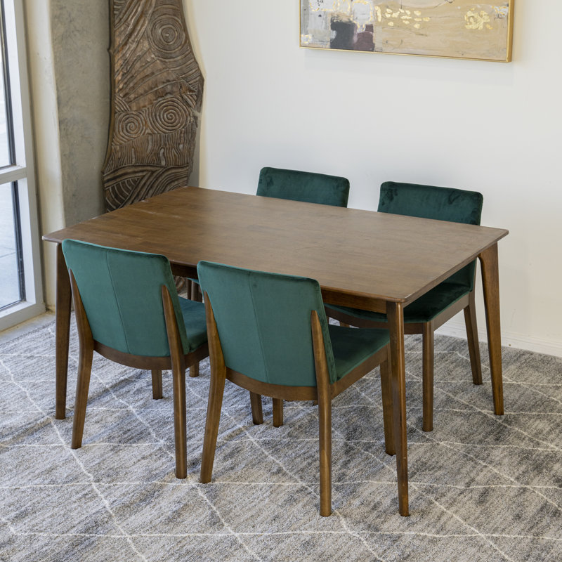 Ensemble repas pour 4 personnes Elenita, Blanc, Vert