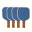 Pickleball Paddle Cocktail Napkins-1326724596