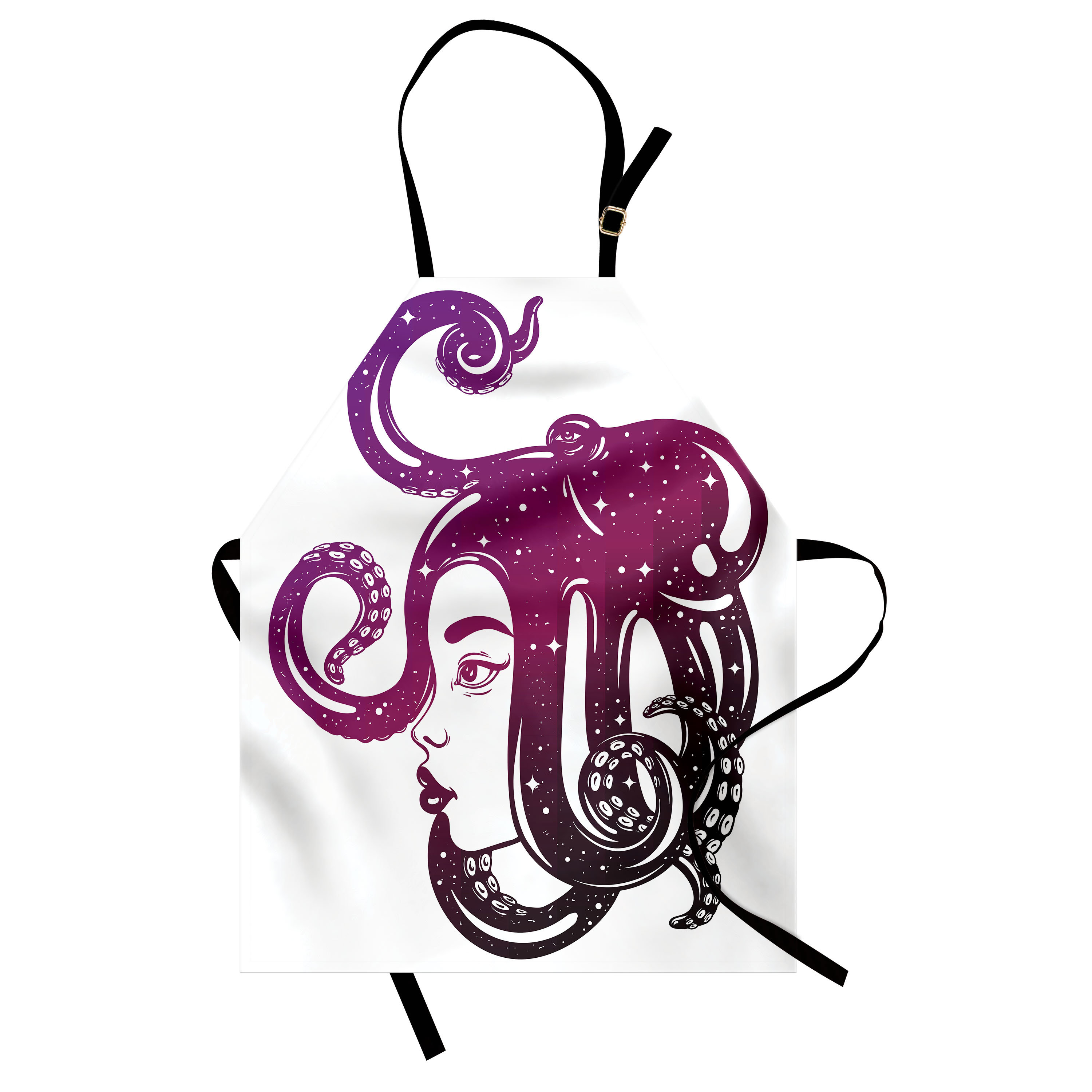 East Urban Home Octopus Apron, Cooking Gardening, Adult Size, Dark