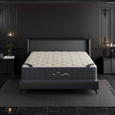 Matelas hybride 12 po / 14 po en mousse de mémoire cachemire à mémoire de forme gélifiée hybride 12 po / 14 po avec adsorption de charbon de bois de bambou - CertiPUR-US, OEKO-TEX, certifié SGS