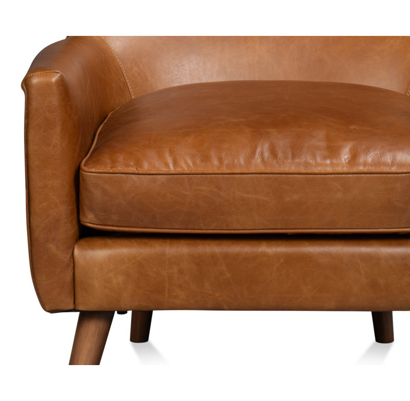 Patron Leather Wingback Chair