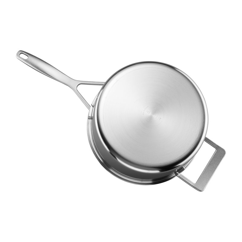 Demeyere Industry 5-Ply Stainless Steel Saucepan, 4 qt.