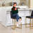 Modern 24'' Height Upholstered Counter Bar Stool With Metal Frame(Set of 2)-109379952-124553377