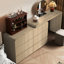 Coiffeuse avec miroir, 6 tiroirs, 1 chaise