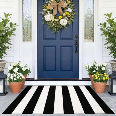 Striped Front Door Rug