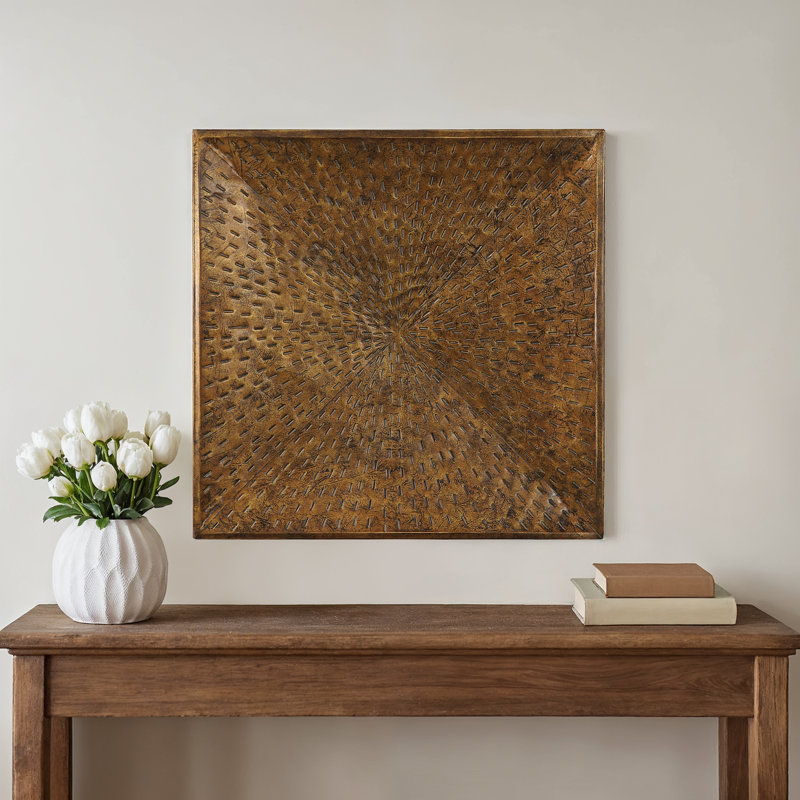 Traditional Abstract Wall Decor on Metal