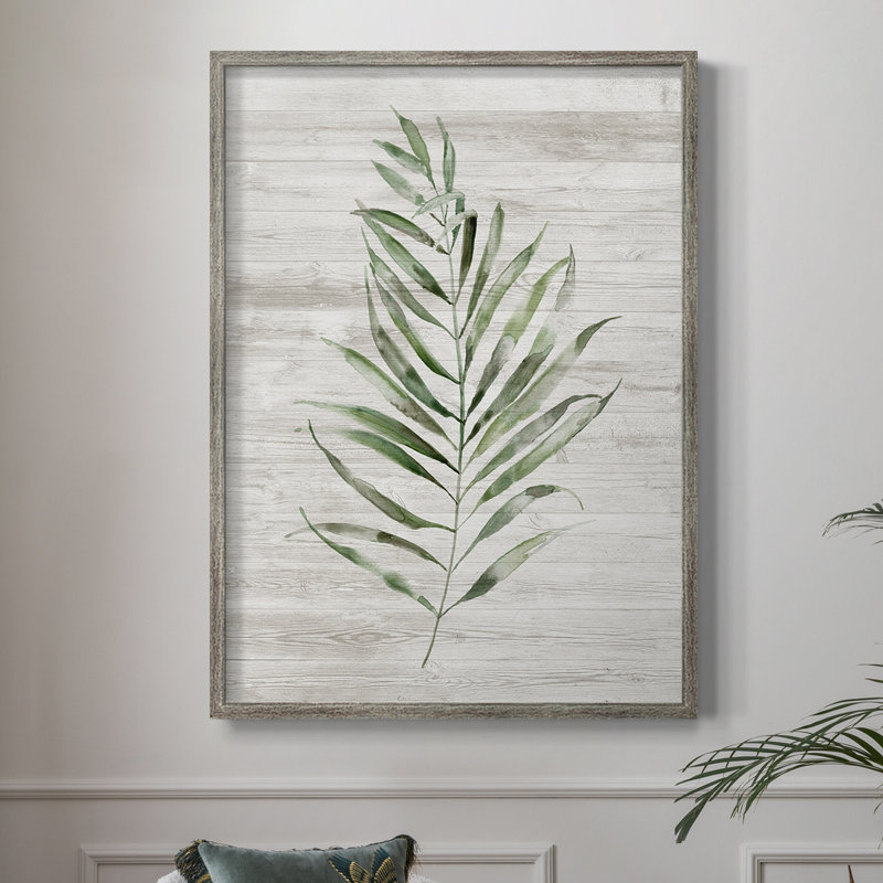 «Tropic Frond II», reproduction encadrée - bois massif 47759, H 15 po x l 12 po