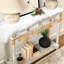 Chemin de table de Noël, chemin de table en fausse fourrure pour décorations de table de Noël, chemin de table de Noël