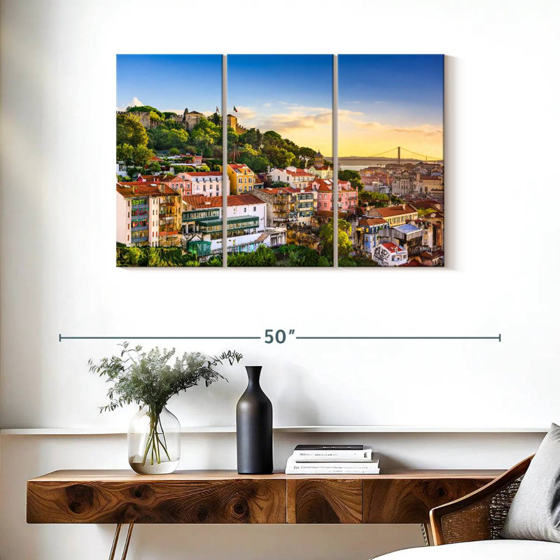 Rorry Lisbon Skyline, 24" H x 38" W