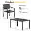 6 - Person Patio Dining Set Rectangular Table-309769100-309769101